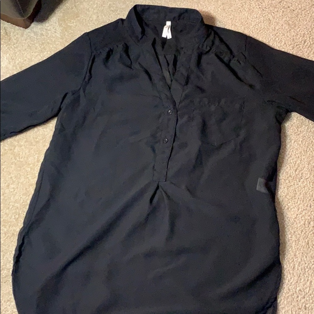 Chiffon black shirt